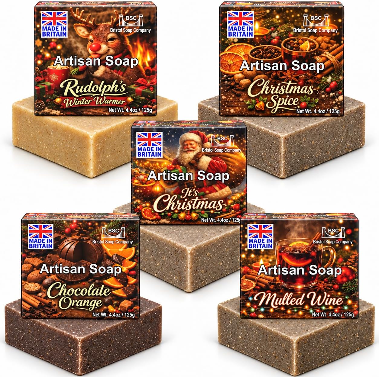 Christmas Soaps by Bristol Soap Company