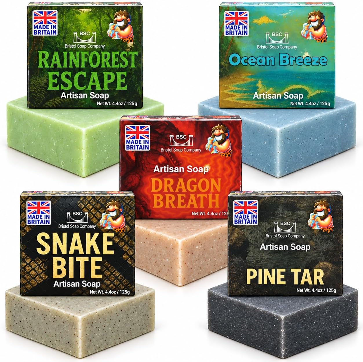 Man Bar Pack 2 — original Bristol Soap Company product photograph